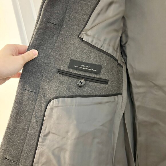 Aritzia Babaton Brady Wool Peacoat in Gray Size L - Picture 9 of 10